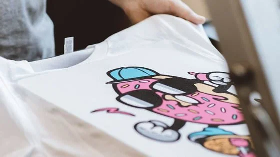 Custom DTF printed t-shirts Calgary